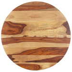 vidaXL Stolna ploča od masivnog drva šišama okrugla 25 - 27 mm 60 cm
