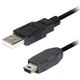 Transmedia USB A to 5 pin mini Kabel 0,3m TRN-C158-0,3L