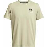Under Armour Men's UA Logo Embroidered Heavyweight Short Sleeve Silt/Black M Majica za fitnes