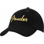 Fender Šilterica Gold Spaghetti Logo Corduroy Baseball Hat Black