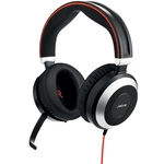 Jabra Evolve 80 UC slušalice, 3.5 mm/USB, crna, mikrofon