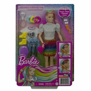 Mattel Barbie Leopard lutka s dugom kosom i dodacima
