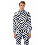 Muška teniska jakna Hydrogen Tech Labyrinth Jacket - white/black