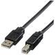 Roline USB kabel USB 2.0 USB-A utikač, USB-B utikač 1.80 m crna nezaštićen 11.02.8868
