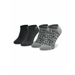 Set od 2 para muških čarapa Calvin Klein 701218714 Mid Grey Melange 004