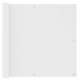 vidaXL Balkonski zastor bijeli 90 x 600 cm od tkanine Oxford