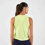Majica bez rukava za trčanje Kiprun Run Dry 500 s grudnjakom ženska žuta