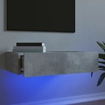 vidaXL TV ormarić s LED svjetlima siva boja betona 60 x 35 x 15,5 cm