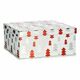 Set of decorative boxes Christmas Tree Christmas Red Silver White Cardboard