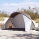 vidaXL Šator za plažu sivi prigodni vodootporni