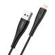 Foneng X15 USB na Lightning kabel, 2,4 A, 1,2 m (crni)
