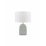 NOVA LUCE 9050166 | Chempo Nova Luce stolna svjetiljka 35cm sa prekidačem na kablu 1x E27 sivo, krom, bijelo