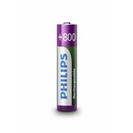 Philips Rechargeable AAA 800 mAh 2-blister, for CORDLESS PHONES