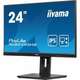 Iiyama ProLite XU2493HS-B6 monitor, IPS, 24", 16:9, 1920x1080, 100Hz, pivot, HDMI, Display port, USB