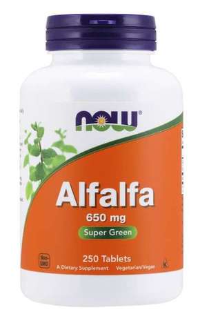 NOW Foods Alfalfa 650 m250 tab. 250 tab.