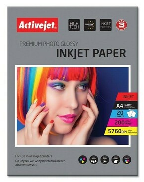 Foto papir Activejet A4 Inkjet Glossy 200 g