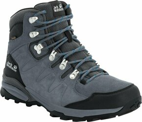 Jack Wolfskin Moške outdoor cipele Refugio Texapore Mid Grey/Black 43