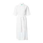 UNITED COLORS OF BENETTON Košulja haljina bijela