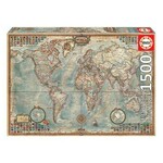 Puzzle Educa The World, Political map 16005 1500 Dijelovi