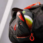 Torba za tenis 12R Pro s izolacijom crno-narančasta