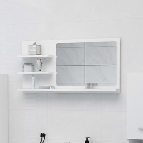 vidaXL Kupaonsko ogledalo bijelo 90 x 10