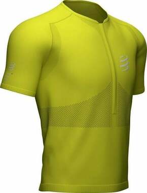 Compressport Trail Half-Zip Fitted SS Top Primerose XL Majica za trčanje s kratkim rukavom