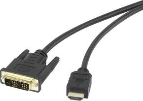 Renkforce HDMI / DVI adapterski kabel HDMI A utikač