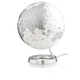 Tecnodidattica - Globus Metal Chrome, 30 cm, sa svjetlom, engleski