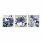 Slike u setu od 3 komada 30x30 cm Lavender - Wallity