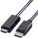Value DisplayPort / HDMI adapterski kabel DisplayPort utikač, HDMI A utikač 7.50 m crna 11.99.5789 sa zaštitom DisplayPort kabel