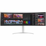 LG UltraWide 49WQ95X-W monitor, IPS, 49", 32:9, 3840x1080/5120x1440, 144Hz, USB-C, HDMI, Display port