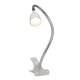 BRILLIANT G92936/05 | Anthony Brilliant svjetiljke sa štipaljkama svjetiljka sa prekidačem na kablu elementi koji se mogu okretati 1x LED 200lm 3000K satenski nikal, bijelo