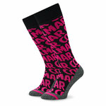 Visoke unisex čarape Colmar Wording 5280 5VG Neon Pink/Black 198