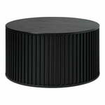Crni okrugli stolić ø 85 cm Siena - Unique Furniture