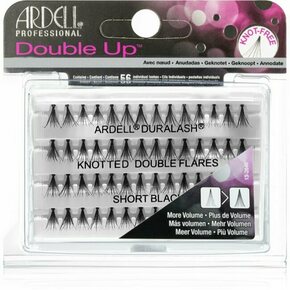 Ardell Double Up samoljepljive pojedinačne trepavice s čvorom veličina Short Black