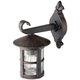 BRILLIANT 45582/60 | Jordy Brilliant zidna svjetiljka 1x E27 IP44 crno, rdža smeđe