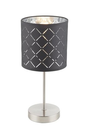 GLOBO 15228T | Kidal-Clarke Globo stolna svjetiljka 35cm s prekidačem 1x E14 poniklano mat