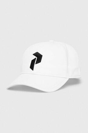 Pamučna kapa sa šiltom Peak Performance boja: bijela