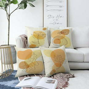 Set od 4 ukrasne jastučnice Minimalist Cushion Covers Sunset colours