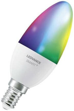 LEDVANCE 4058075778597 LED Energetska učinkovitost 2021 F (A - G) E14 oblik svijeće 4.9 W = 40 W RGBw (Ø x V) 39 mm x 39 mm 1 St.