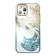 Kingxbar Phoenix Swarovski Apple iPhone 14 Plus / 15 Plus gold-blue