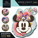 Wood Craft: Disney - Stilizirani Minnie Mouse 160 komada premium drveni puzzle - Trefl