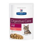 Hill's Prescription Diet i/d Digestive Care mačja hrana, losos - u vrećici 12 x 85 g