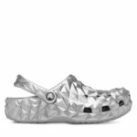 Natikače Crocs Cls Metallic Geometric Clog 210002 Srebrna