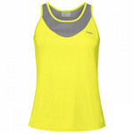 Ženska majica bez rukava Head Tenley Tank Top W - yellow/grey