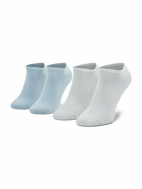 Set od 2 para niskih ženskih čarapa Tommy Hilfiger 343024001 Blue 036