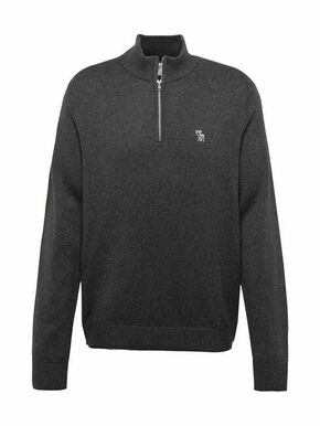 Abercrombie &amp; Fitch Pulover 'CHARCOAL MARL' antracit siva