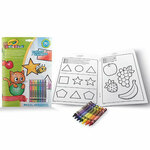 Crayola Mini Kids: Radna bilježnica sa 7 bojica