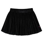 vidaXL Dječja plisirana suknja s lurexom crna 140