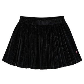 VidaXL Dječja plisirana suknja s lurexom crna 140